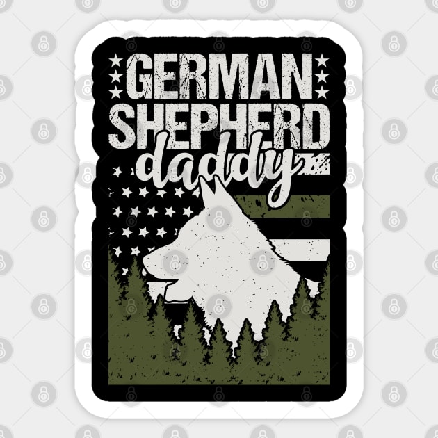 German Shepherd Daddy Sticker by Tesszero